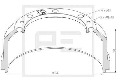 PE AUTOMOTIVE Jarrurumpu 016.466-00A